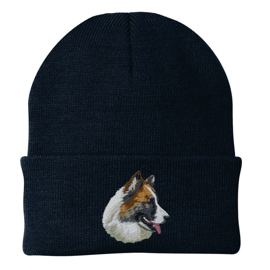 Icelandic Sheepdog Embroidered Beanie