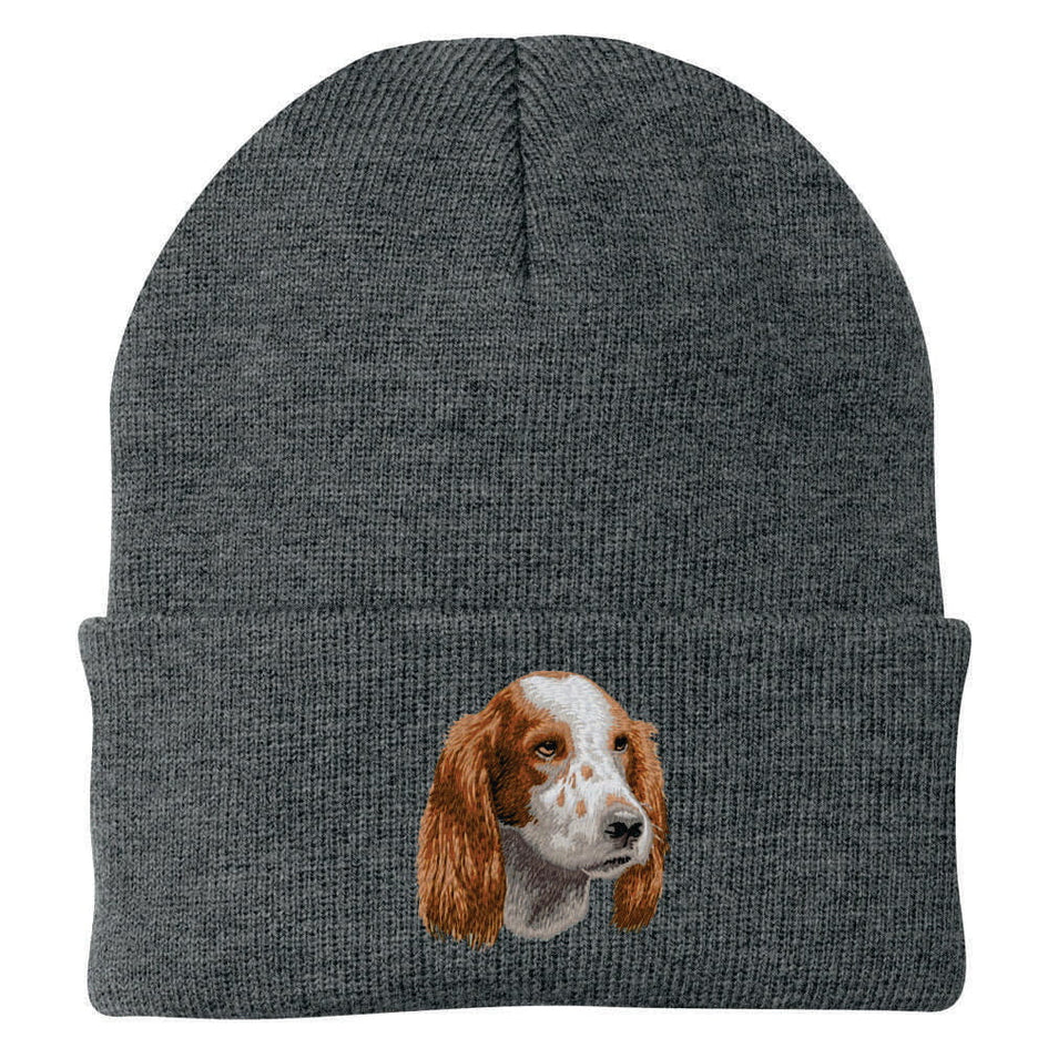 Irish Red and White Setter Embroidered Beanie