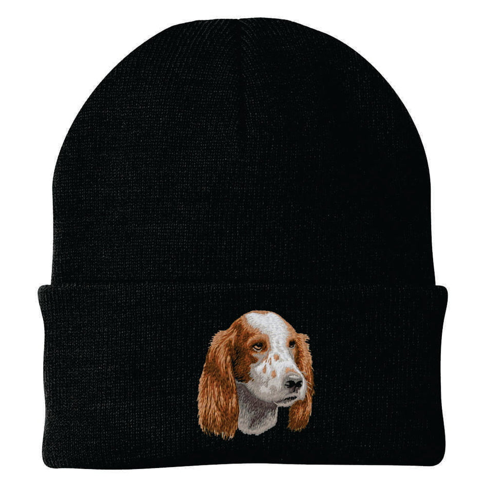 Irish Red and White Setter Embroidered Beanie