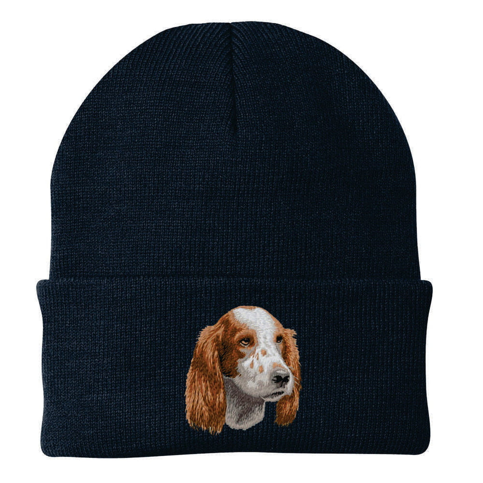 Irish Red and White Setter Embroidered Beanie