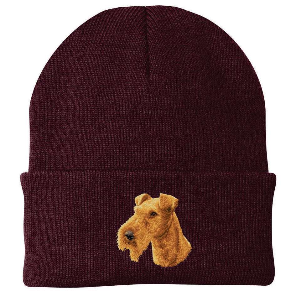 Irish Terrier Embroidered Beanie