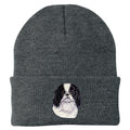 Japanese Chin Embroidered Beanie