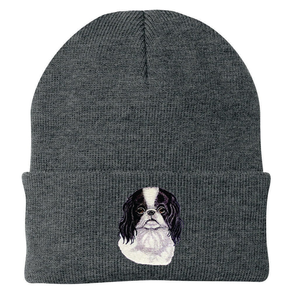 Japanese Chin Embroidered Beanie