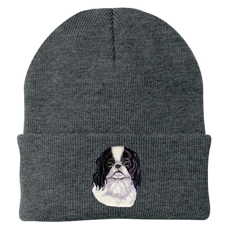 Japanese Chin Embroidered Beanie