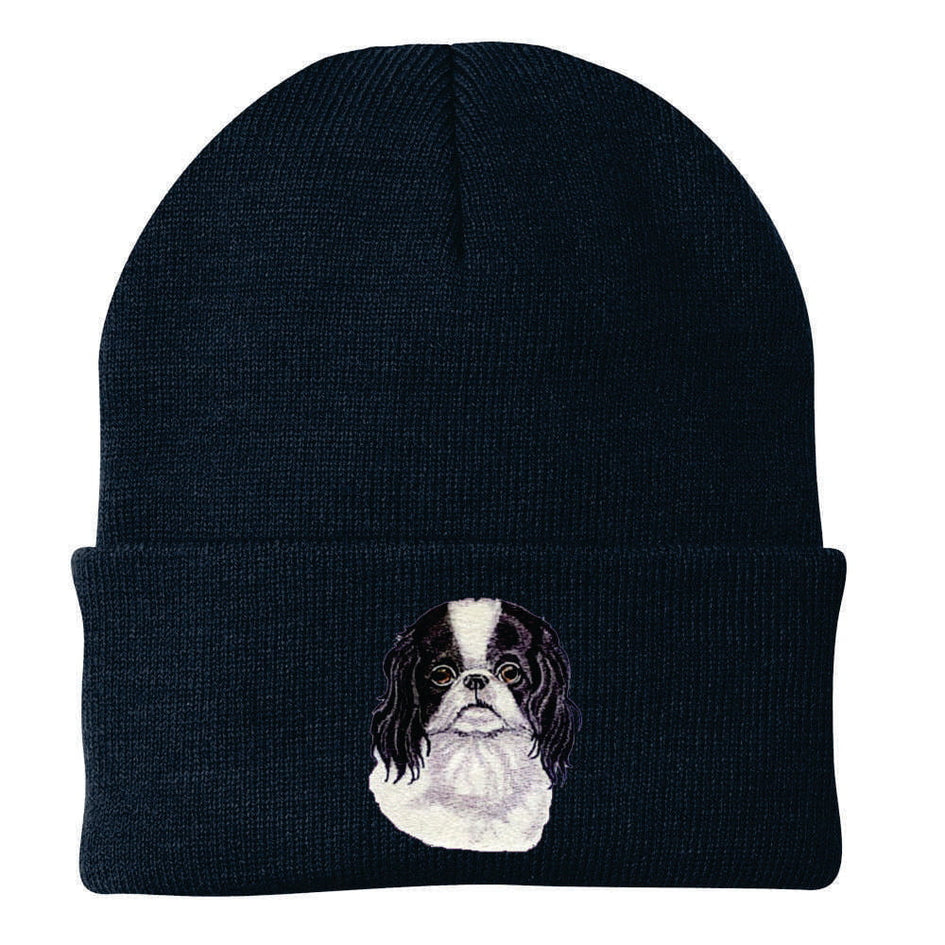 Japanese Chin Embroidered Beanie