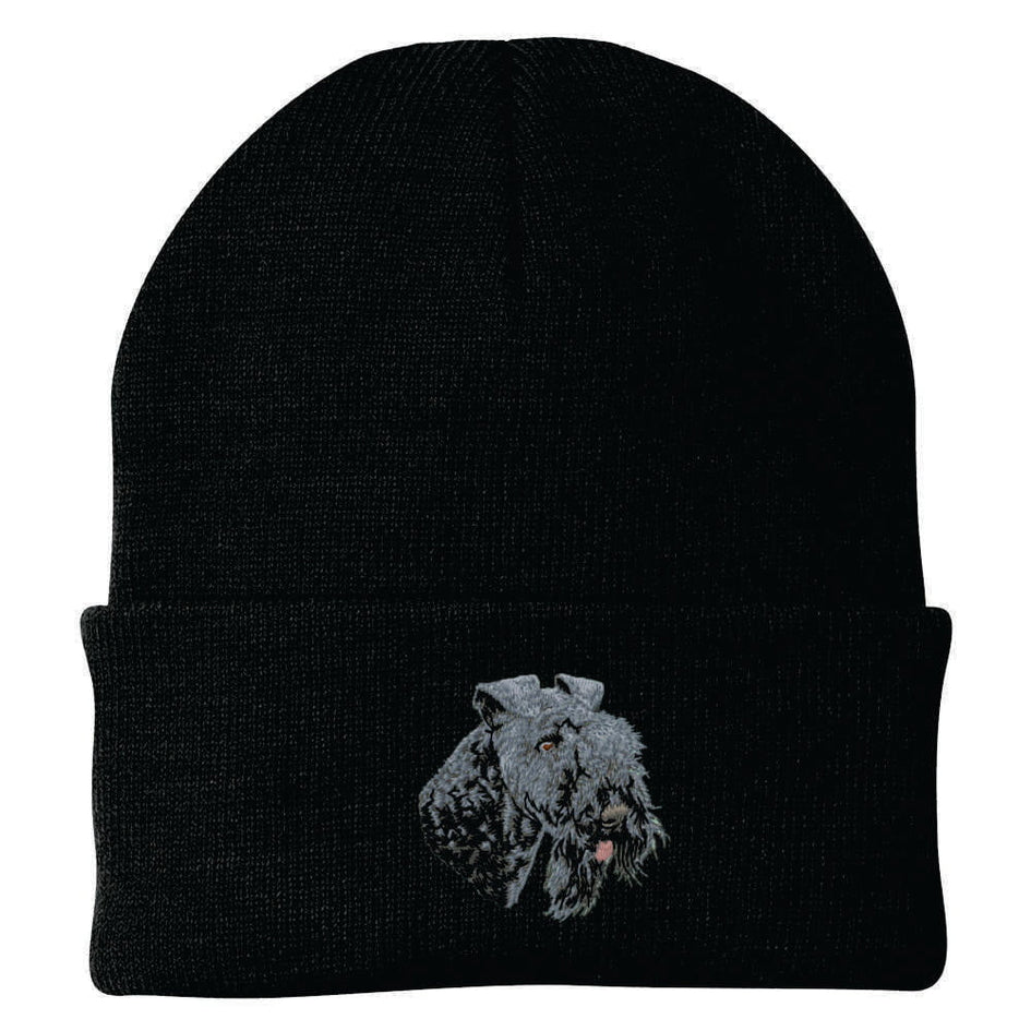 Kerry Blue Terrier Embroidered Beanie