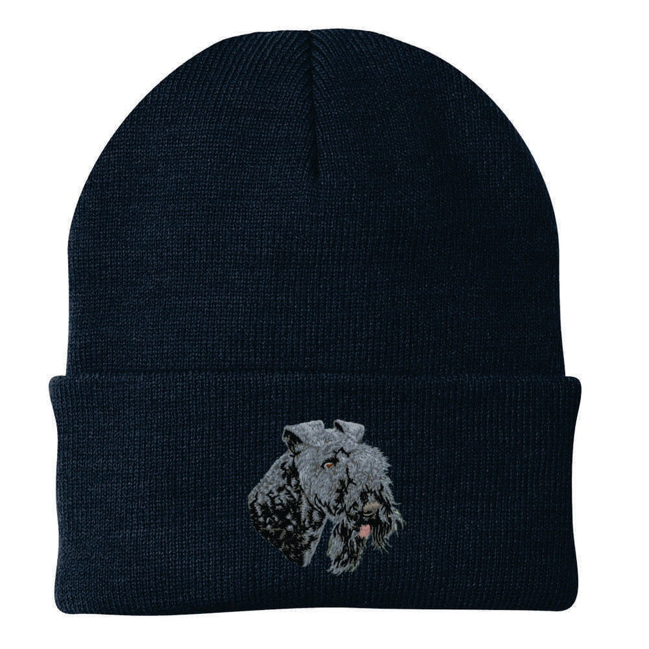 Kerry Blue Terrier Embroidered Beanie