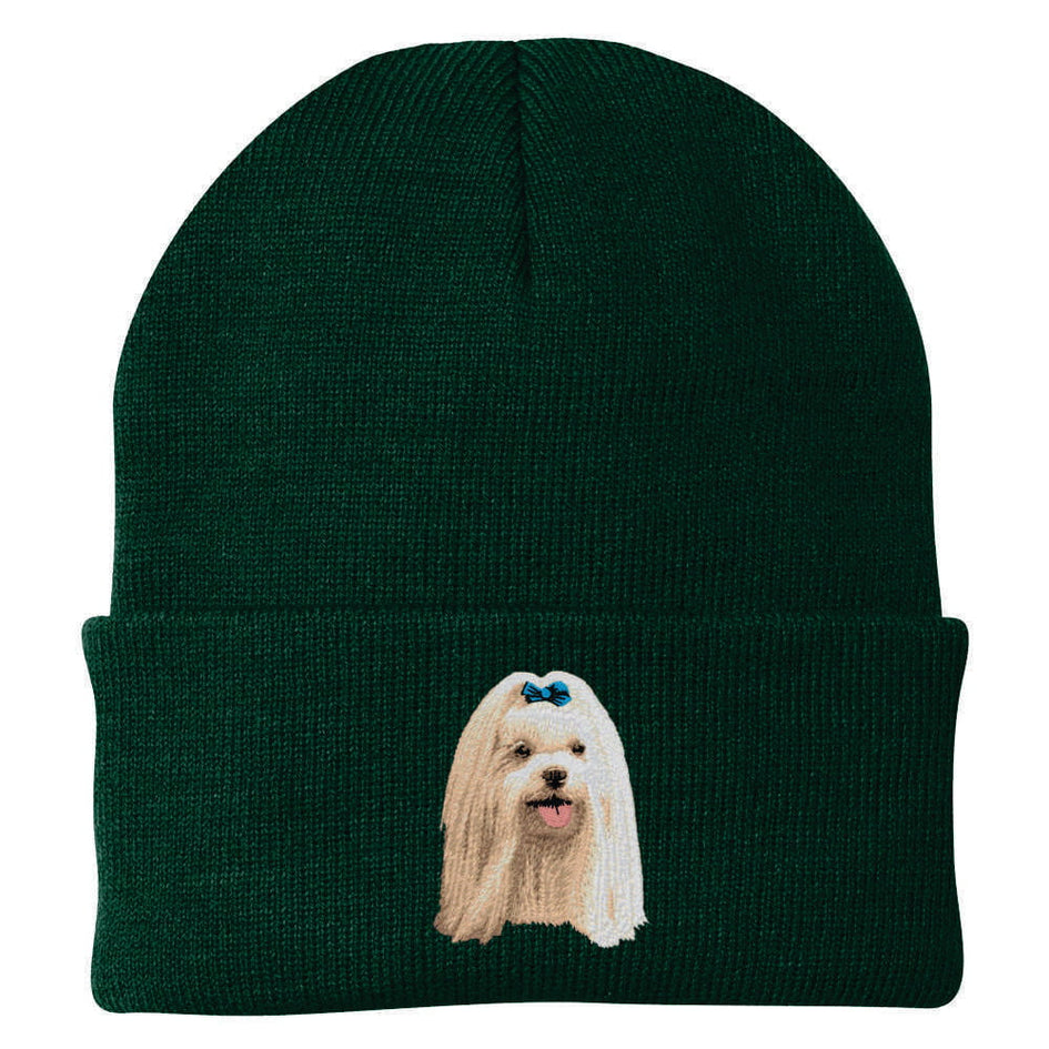 Maltese Embroidered Beanie