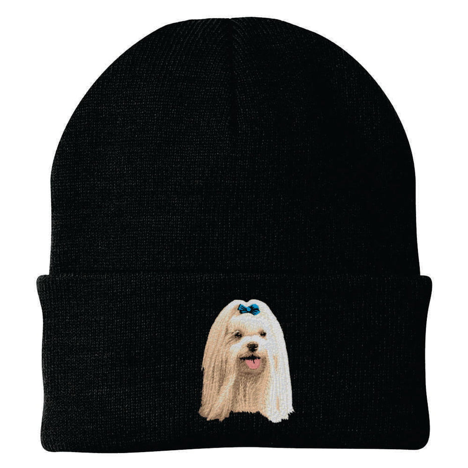 Maltese Embroidered Beanie