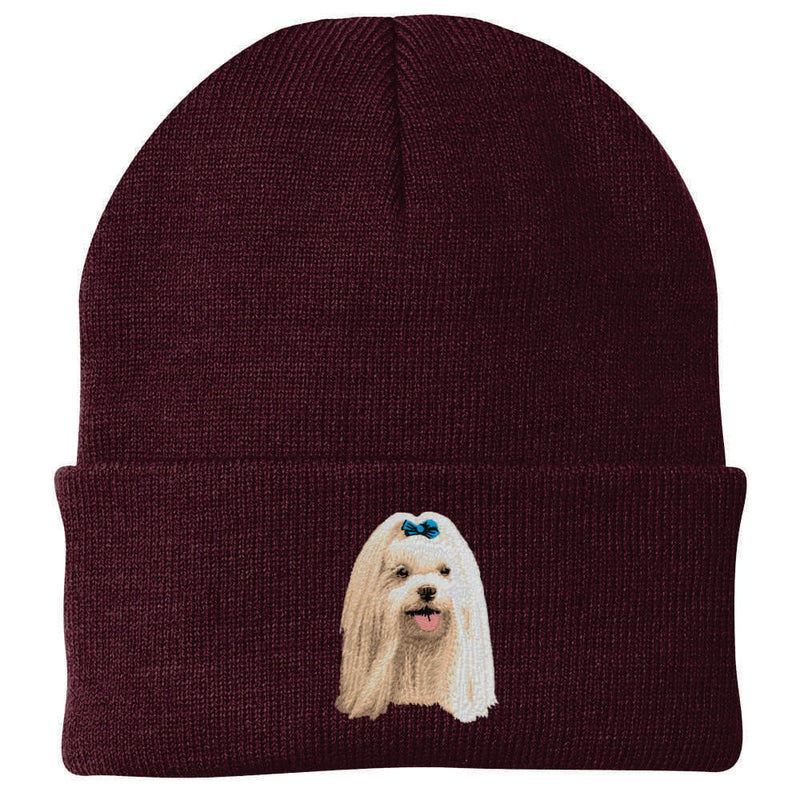 Maltese Embroidered Beanie