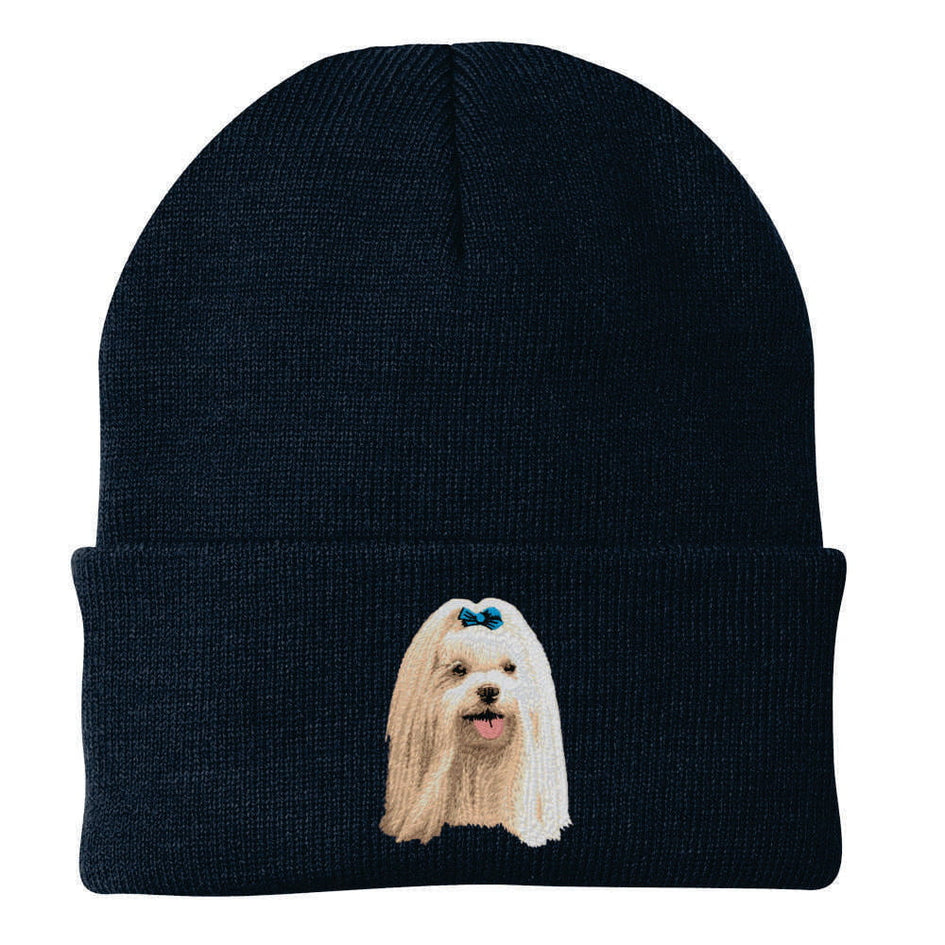 Maltese Embroidered Beanie