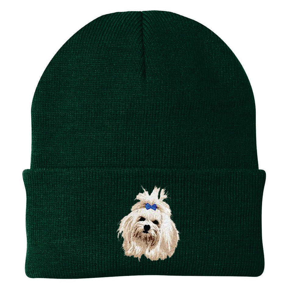Maltese Embroidered Beanie