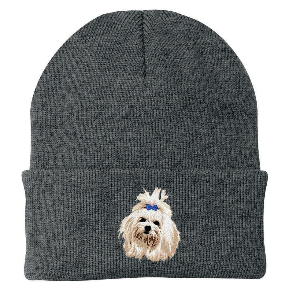 Maltese Embroidered Beanie