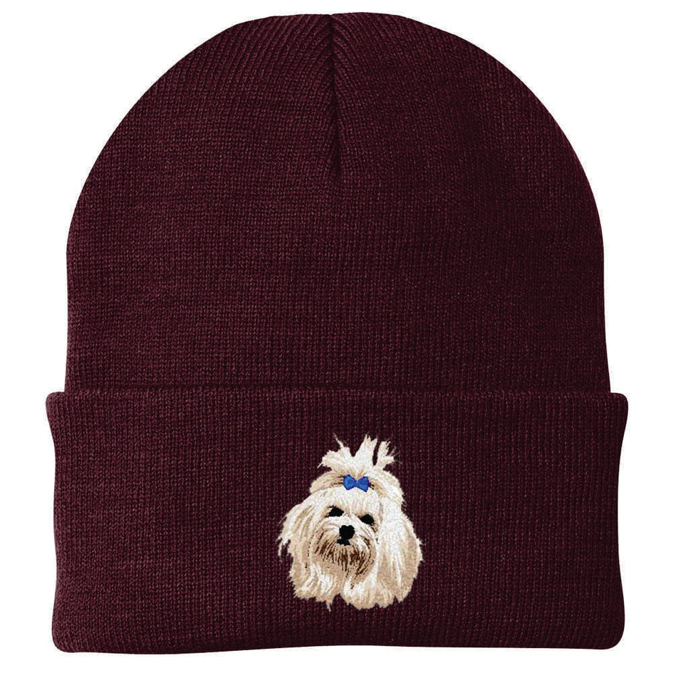 Maltese Embroidered Beanie