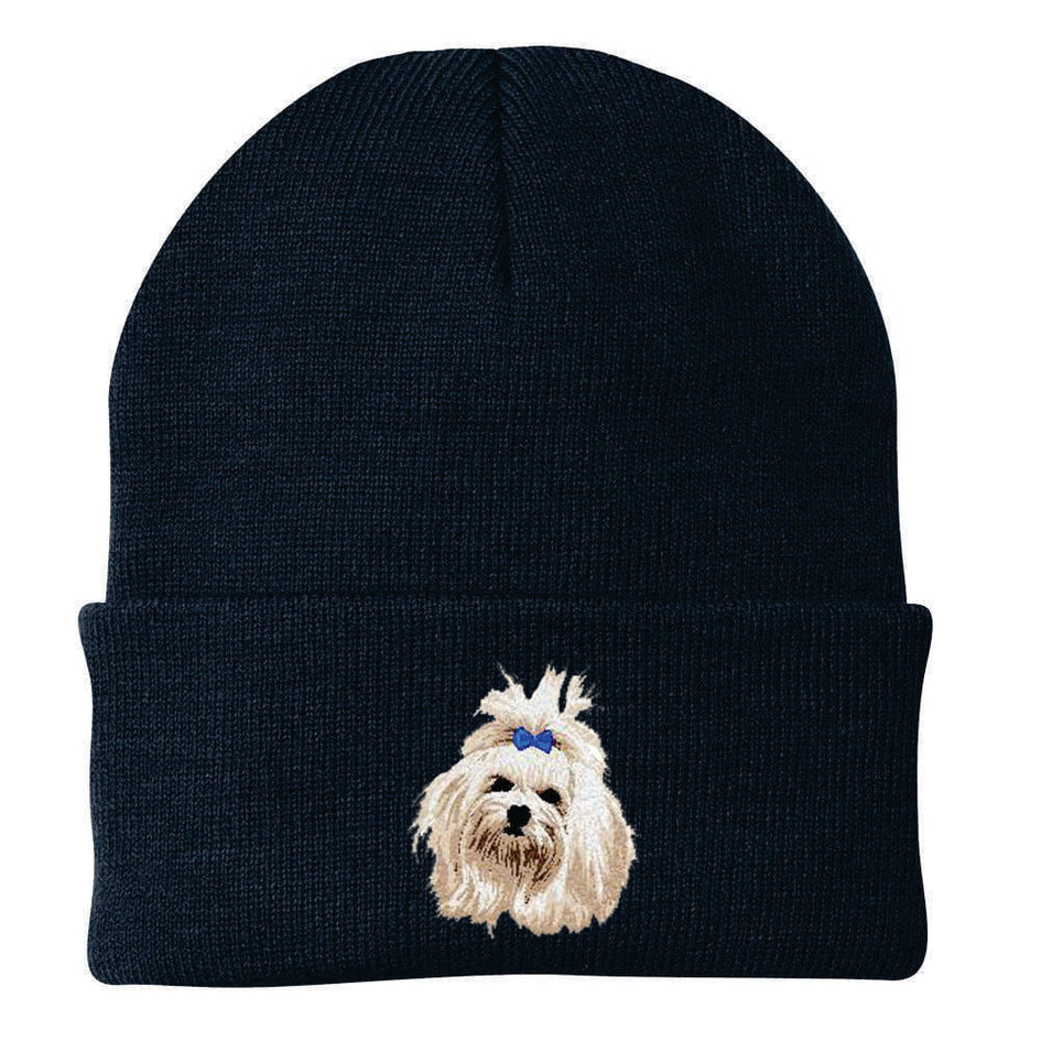 Maltese Embroidered Beanie