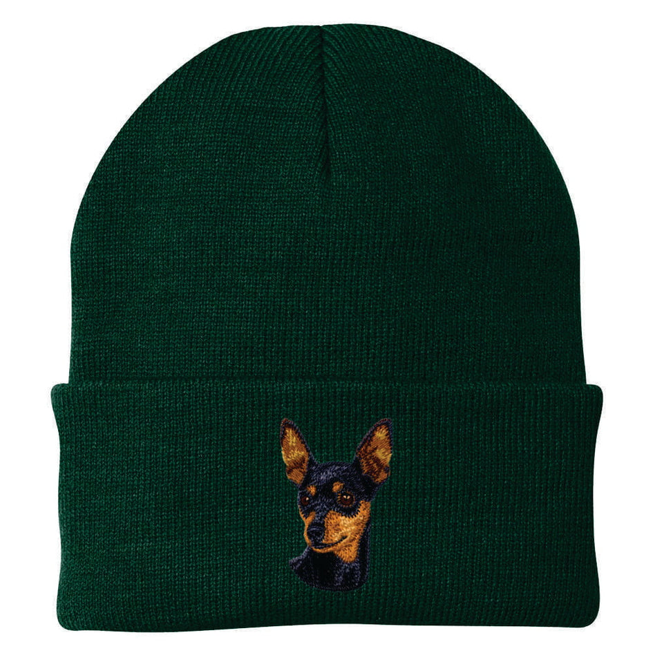 Miniature Pinscher Embroidered Beanie