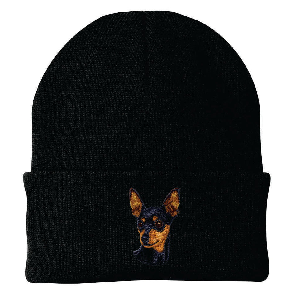 Miniature Pinscher Embroidered Beanie