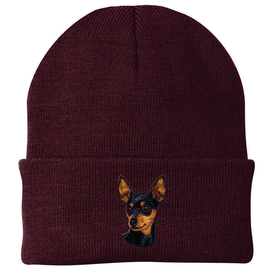 Miniature Pinscher Embroidered Beanie
