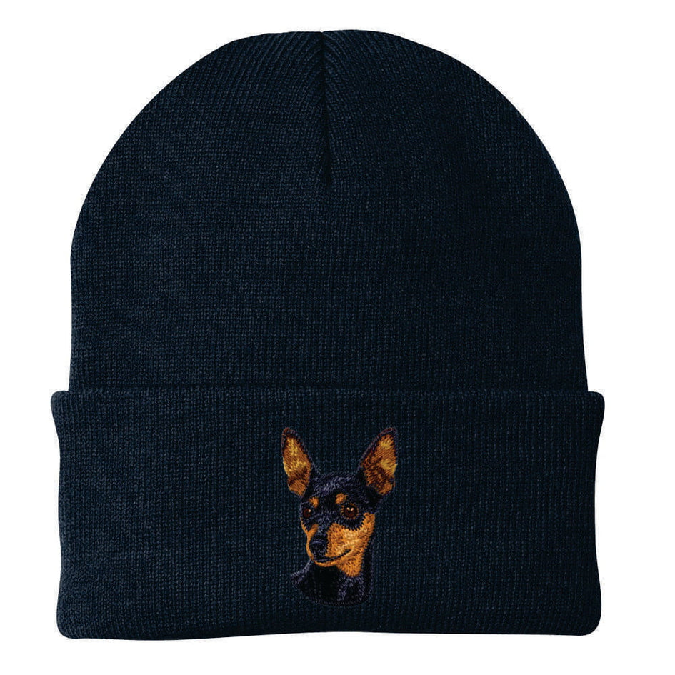 Miniature Pinscher Embroidered Beanie