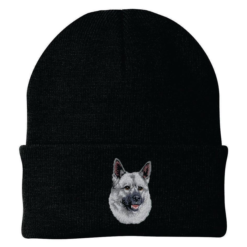 Norwegian Elkhound Embroidered Beanie