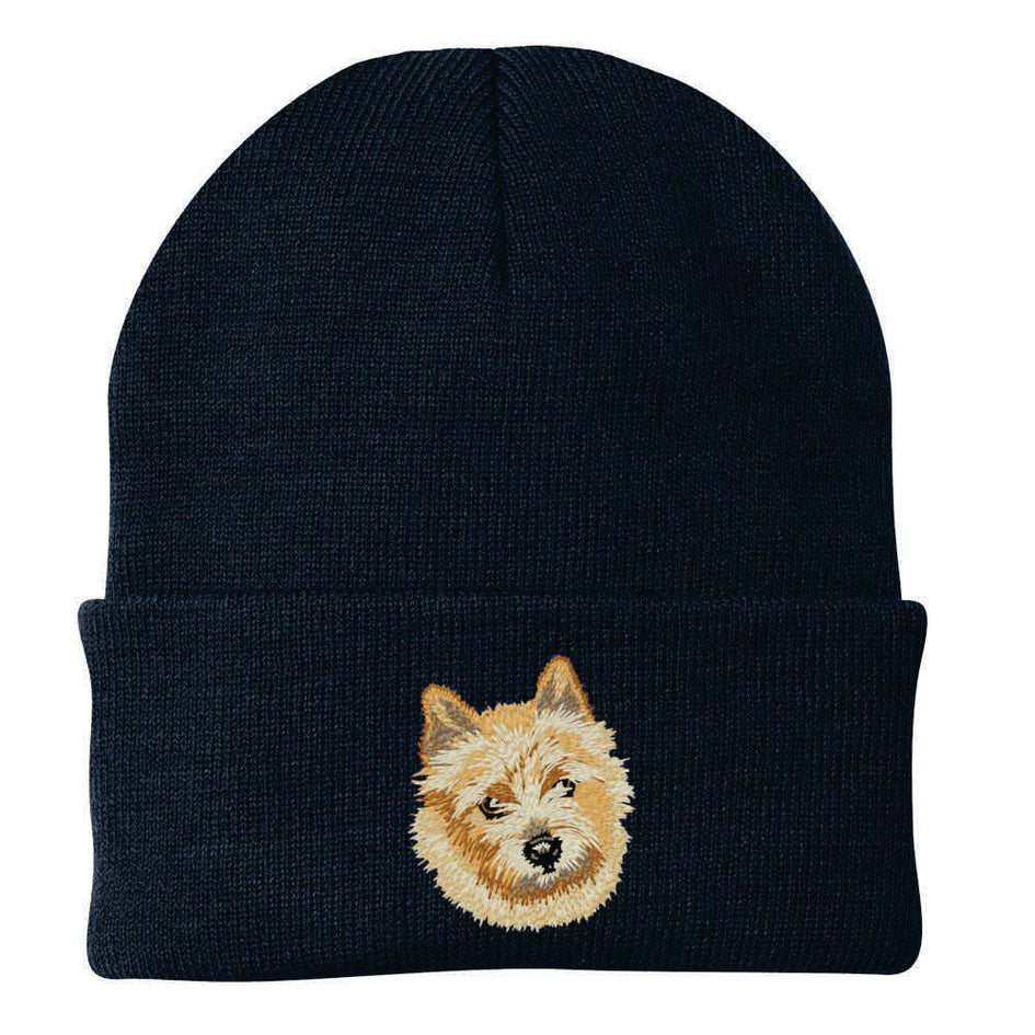 Norwich Terrier Embroidered Beanie