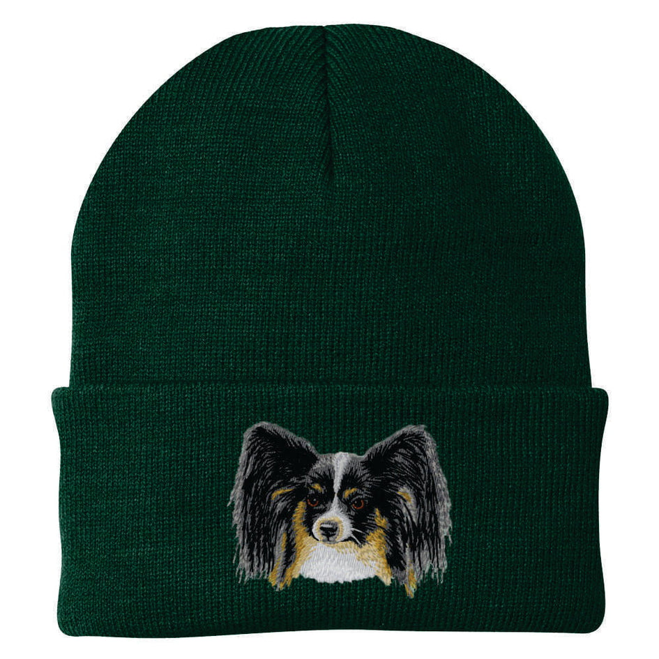 Papillon Embroidered Beanie