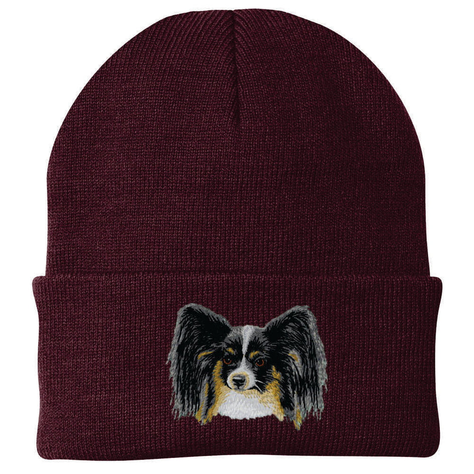 Papillon Embroidered Beanie