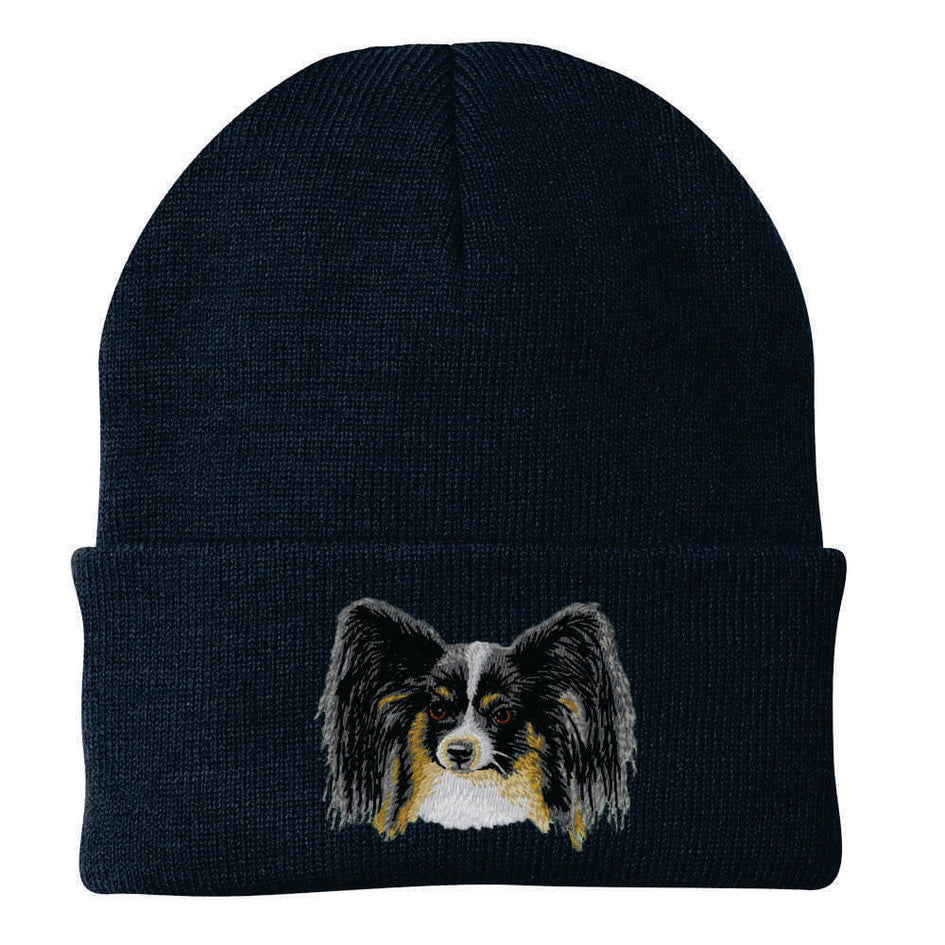Papillon Embroidered Beanie