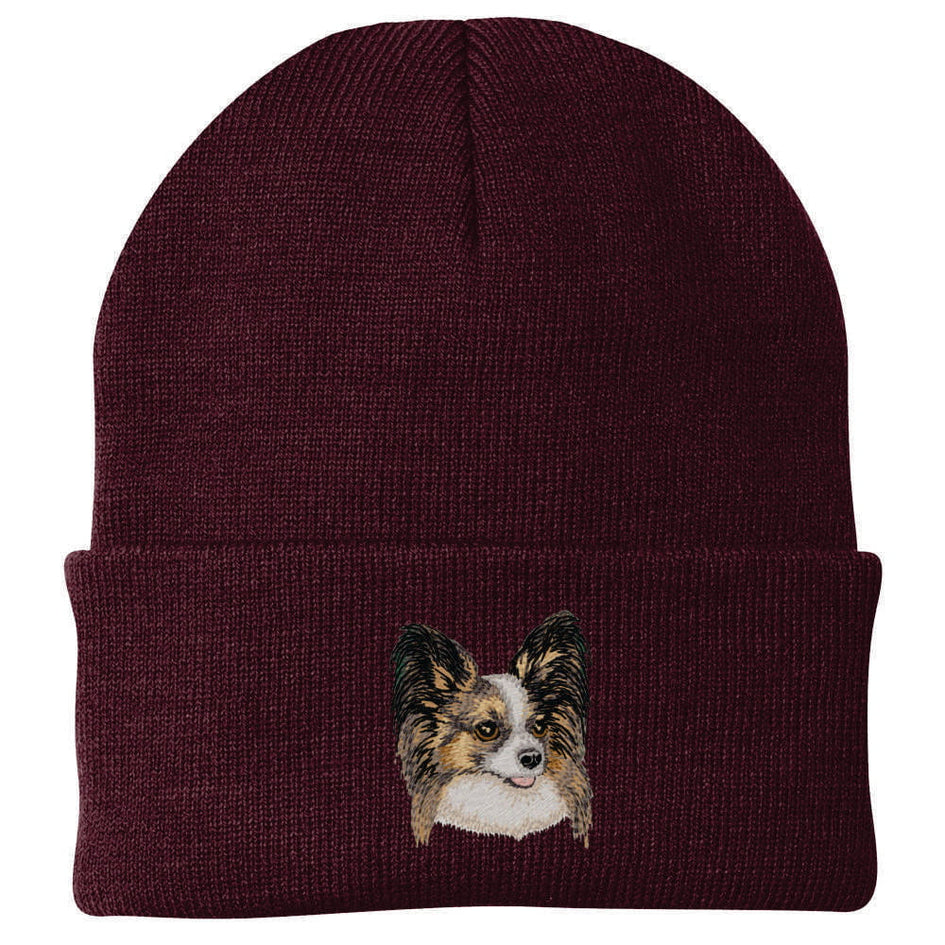 Papillon Embroidered Beanie