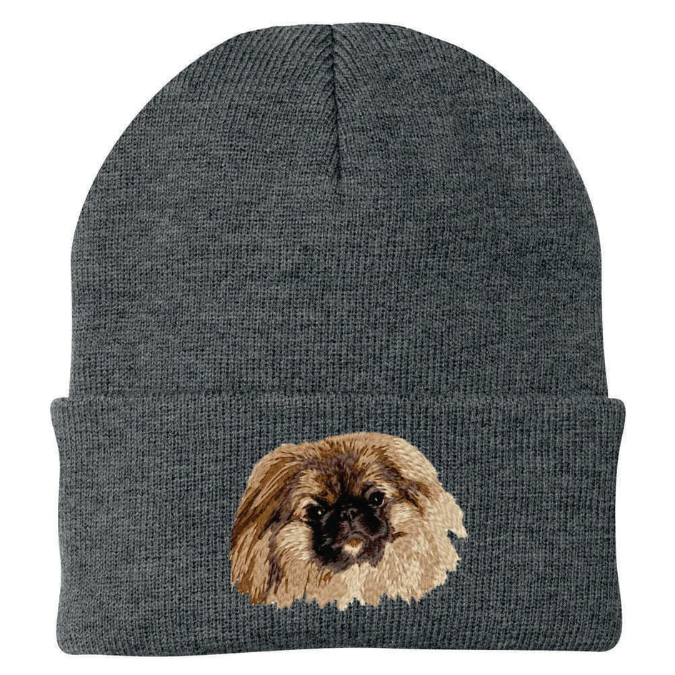 Pekingese Embroidered Beanie