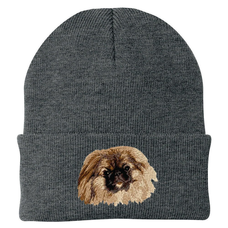 Pekingese Embroidered Beanie