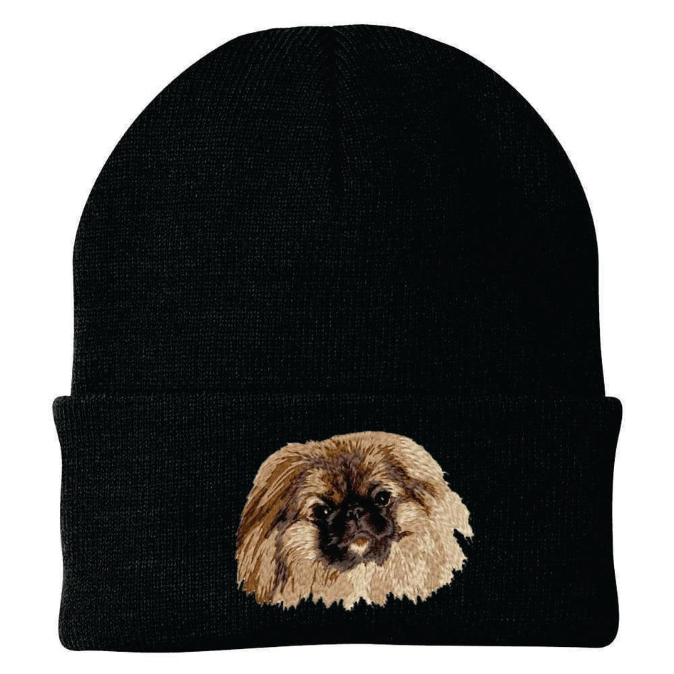 Pekingese Embroidered Beanie