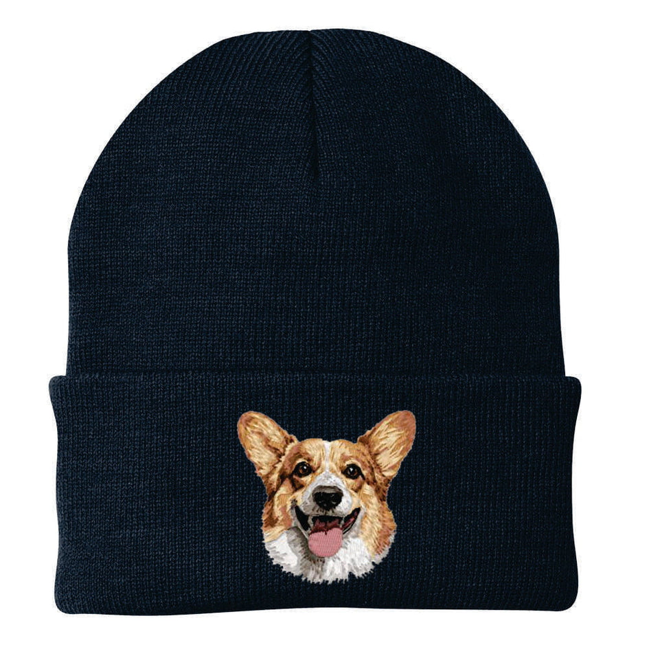 Pembroke Welsh Corgi Embroidered Beanie