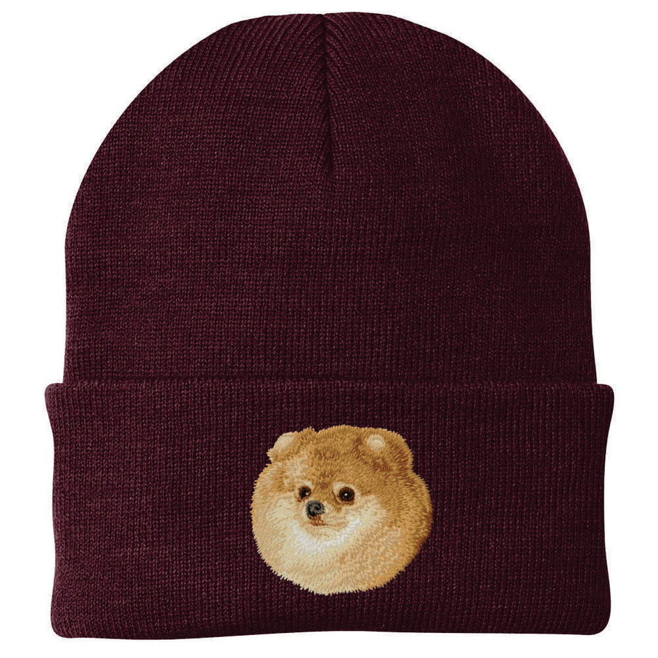 Pomeranian Embroidered Beanie
