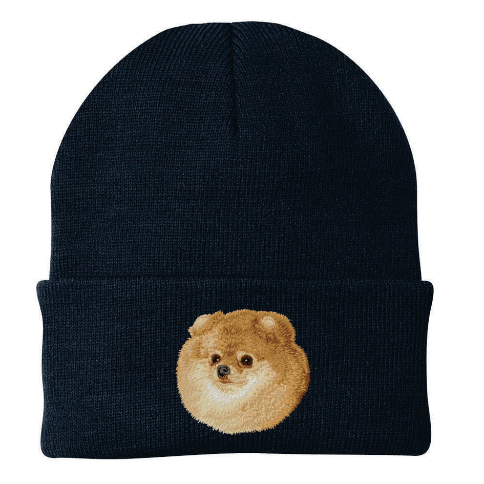 Pomeranian Embroidered Beanie