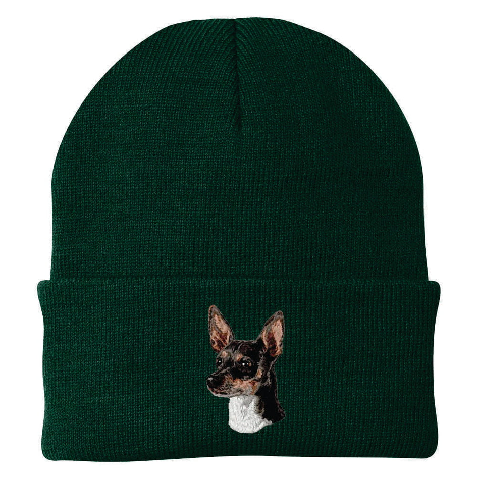 Rat Terrier Embroidered Beanie