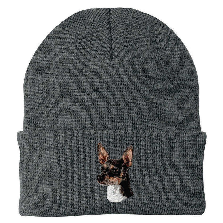 Rat Terrier Embroidered Beanie