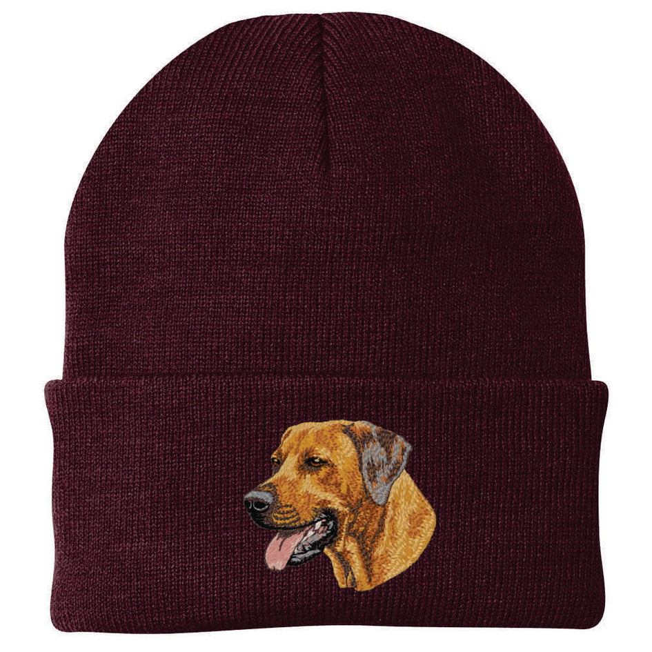 Rhodesian Ridgeback Embroidered Beanie