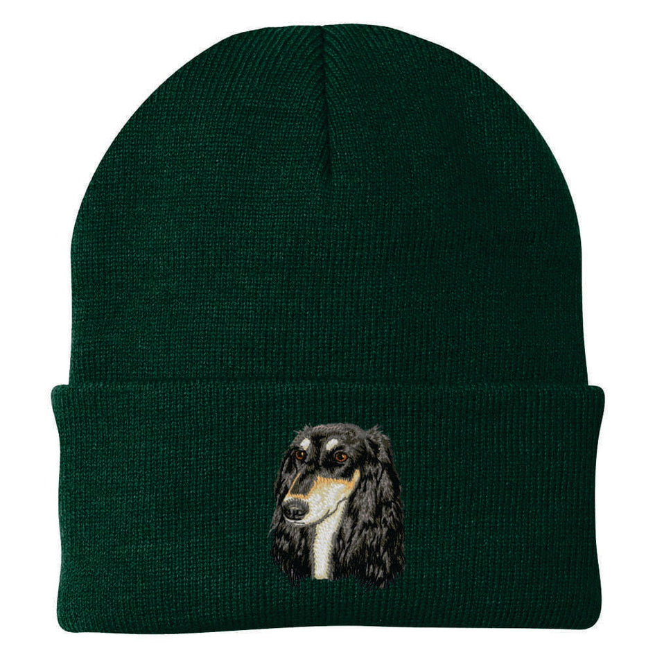Saluki Embroidered Beanie