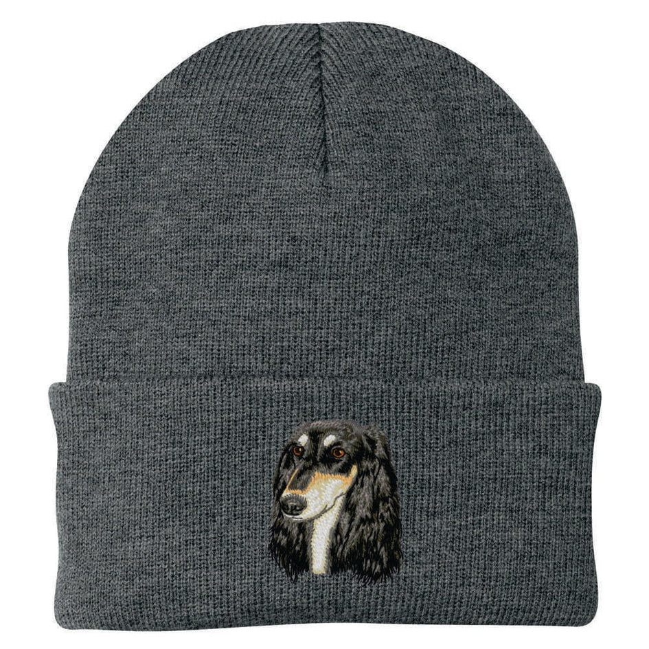 Saluki Embroidered Beanie
