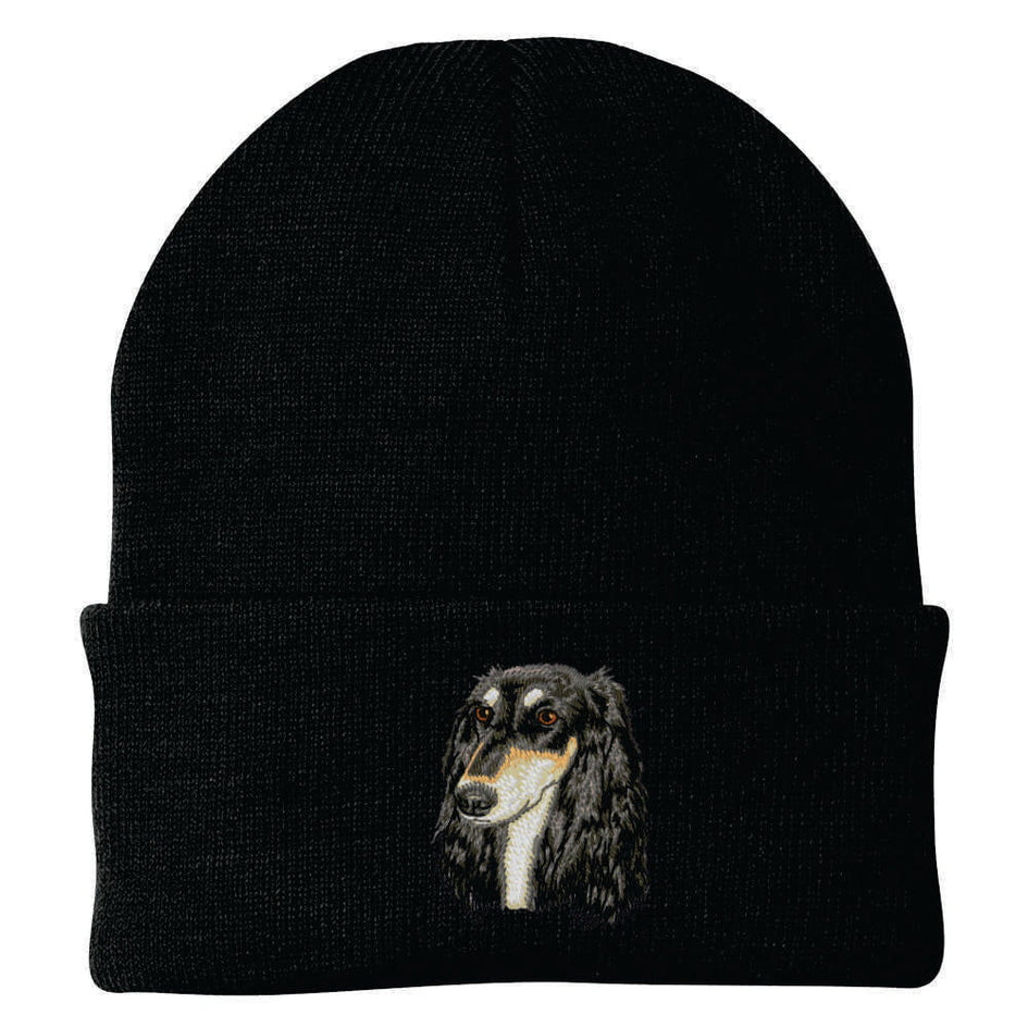 Saluki Embroidered Beanie