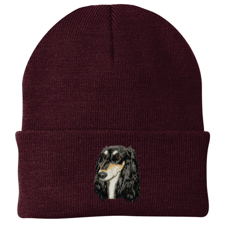 Saluki Embroidered Beanie