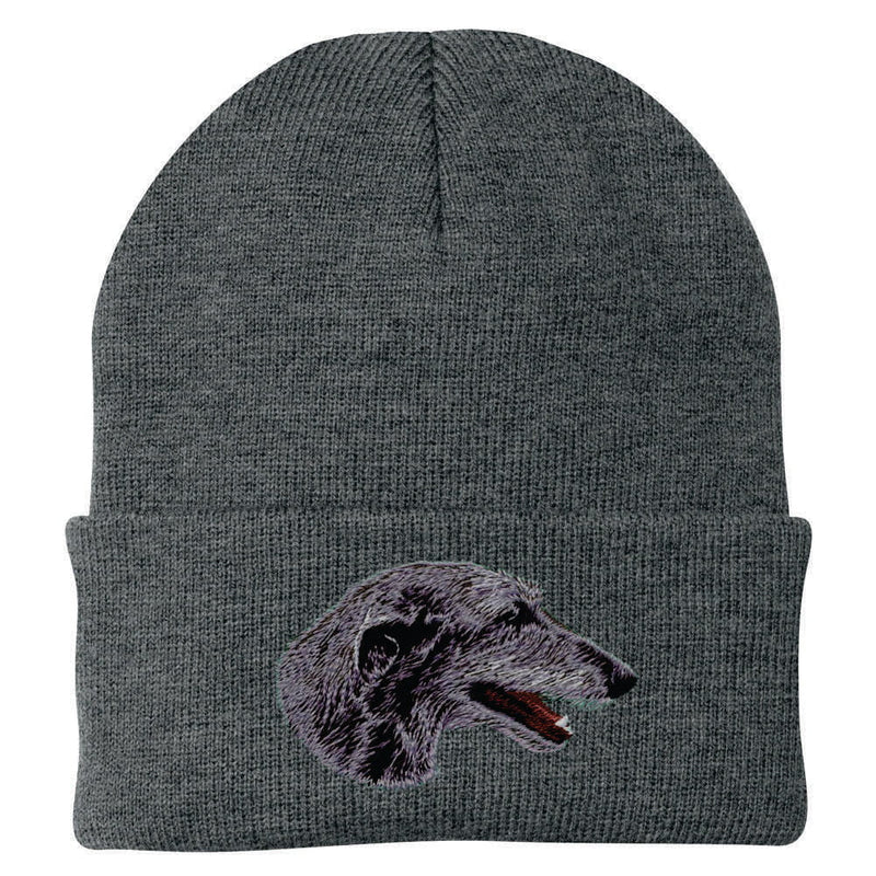 Scottish Deerhound Embroidered Beanie