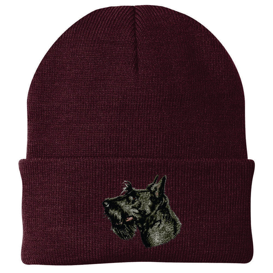 Scottish Terrier Embroidered Beanie