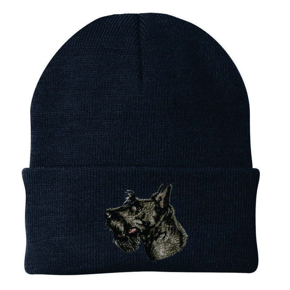 Scottish Terrier Embroidered Beanie