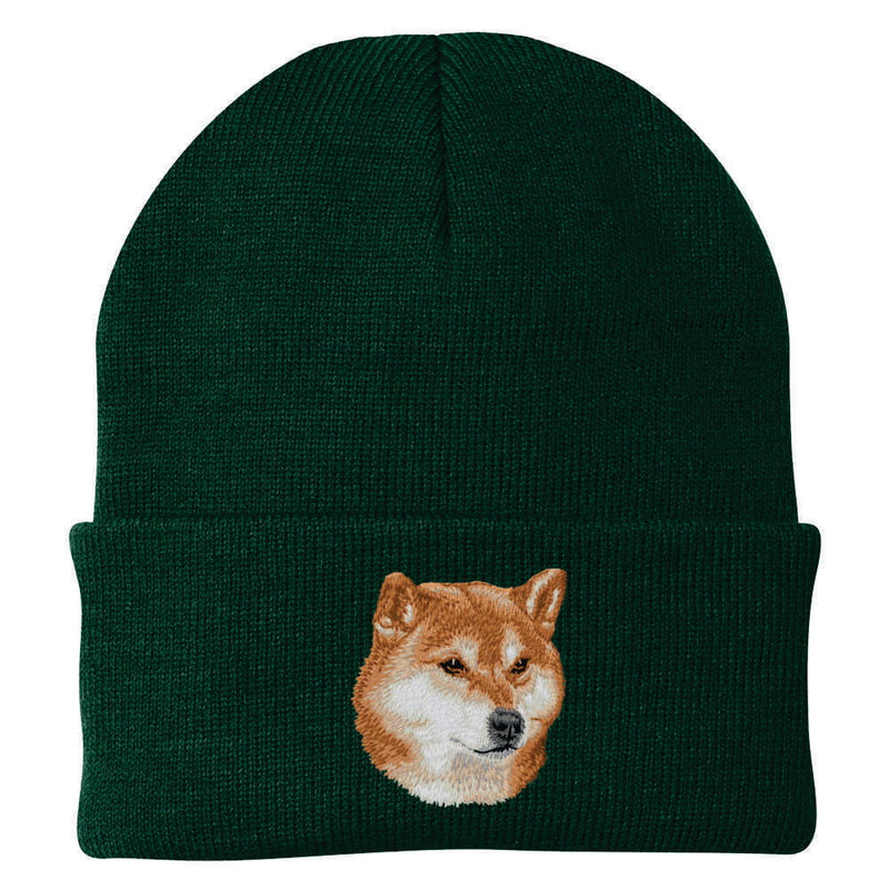 Shiba Inu Embroidered Beanie