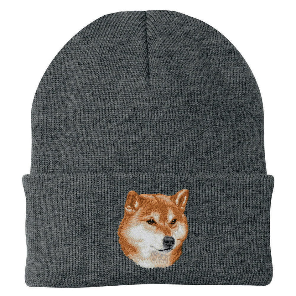 Shiba Inu Embroidered Beanie