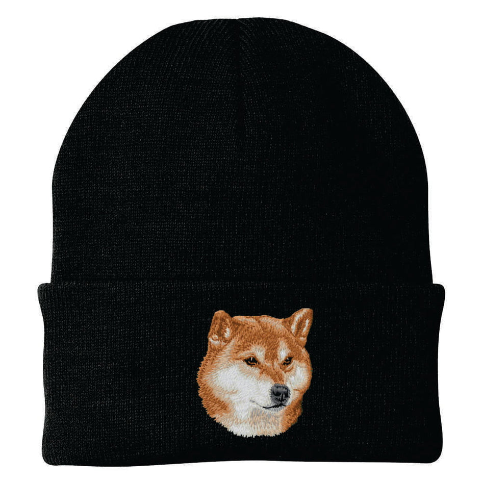 Shiba Inu Embroidered Beanie