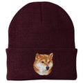 Shiba Inu Embroidered Beanie
