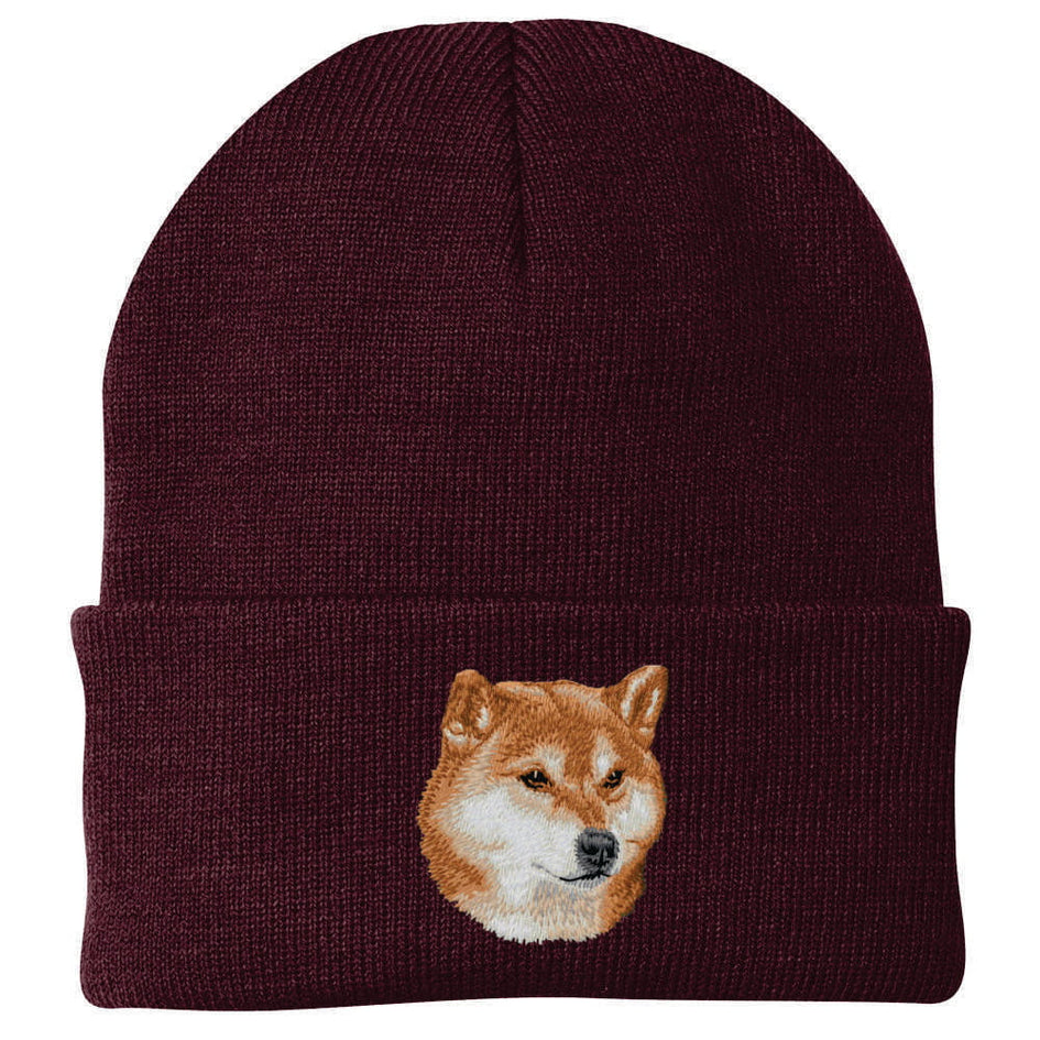 Shiba Inu Embroidered Beanie